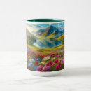 Search for mountains lake mugs Colourful