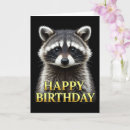Search for raccoon birthday cards Animal