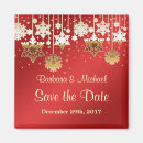 Search for gold snowflake save the dates White