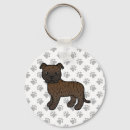 Search for staffordshire bull terrier key rings Staffie