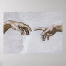 Search for hand of god posters Michelangelo