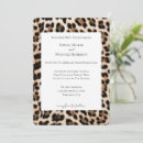 Search for leopard print wedding invitations Cream