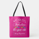 Search for 65th birthday tote bags 65 years old