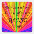 Search for playing banjo stickers Bluegrass