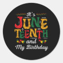 Search for birthday month stickers Black woman