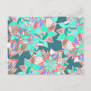Search for coral modern postcards Teal