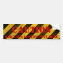 Search for caution sign bumper stickers Hazard