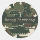 Search for military birthday stickers Army