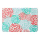 Search for coral teal bath mats Floral