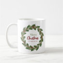 Search for wreath mugs Green leaves
