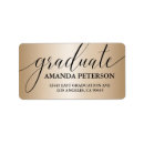 Search for faux rose gold return address labels Graduate
