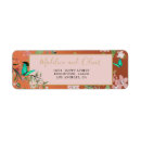 Search for pink floral return address stickers Gold