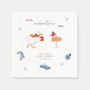 Search for the adventure begins napkins Blue