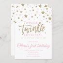Search for twinkle 1st birthday invitations Glitter