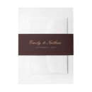 Search for wedding invitation belly bands Elegant belly band