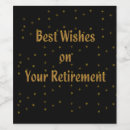Search for retirement party wine labels Glitter