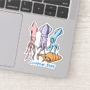 Search for cute squid stickers Cartoon