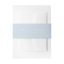 Search for dusty blue invitation belly bands Minimalist belly band