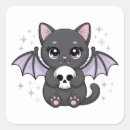 Search for kawaii skull stickers Black