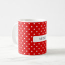 Search for white red mugs Whimsical