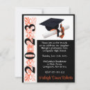 Search for black and orange graduation invitations High school
