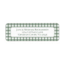 Search for country plaid return address labels Classic