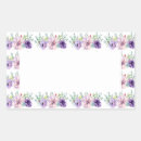 Search for purple watercolor flowers stickers White