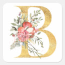 Search for gold b stickers Flowers