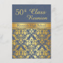 Search for 50th class reunion invitations Blue
