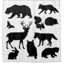 Search for wildlife shower curtains Silhouette