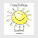 Search for happy birthday sunshine stickers Yellow