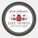 Search for red white polka dot stickers Ladybug