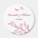 Search for cherry blossom wedding magnets Pink