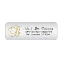 Search for initial b return address labels Letter