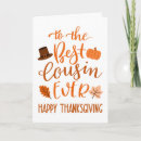Search for card for cousin thanksgiving cards Orange