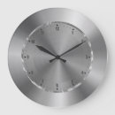 Search for stainless steel clocks Metallic