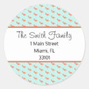 Search for wedding round return address labels Pink