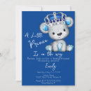 Search for royal blue baby shower invitations Crown