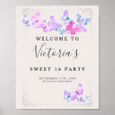 Search for butterfly birthday party posters Pink