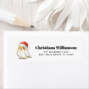 Search for santa hat return address labels Birds