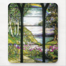 Search for stained glass mousepads Flowers
