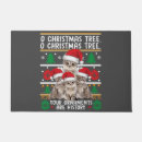 Search for funny christmas doormats Cute cat
