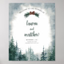 Search for winter welcome wedding signs Pine tree