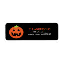 Search for halloween return address labels Pumpkin