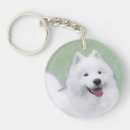 Search for samoyed key rings White