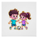 Search for cartoon soccer posters Cute