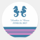 Search for seahorse wedding stickers Nautical