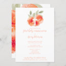 Search for peach first communion invitations Watercolor