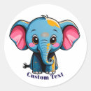 Search for baby elephant cartoon stickers Colourful