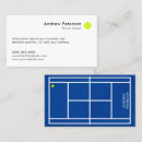 Search for tennis business cards Professional